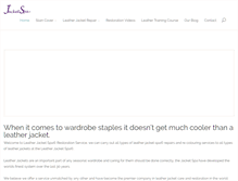 Tablet Screenshot of leatherjacketrestoration.com